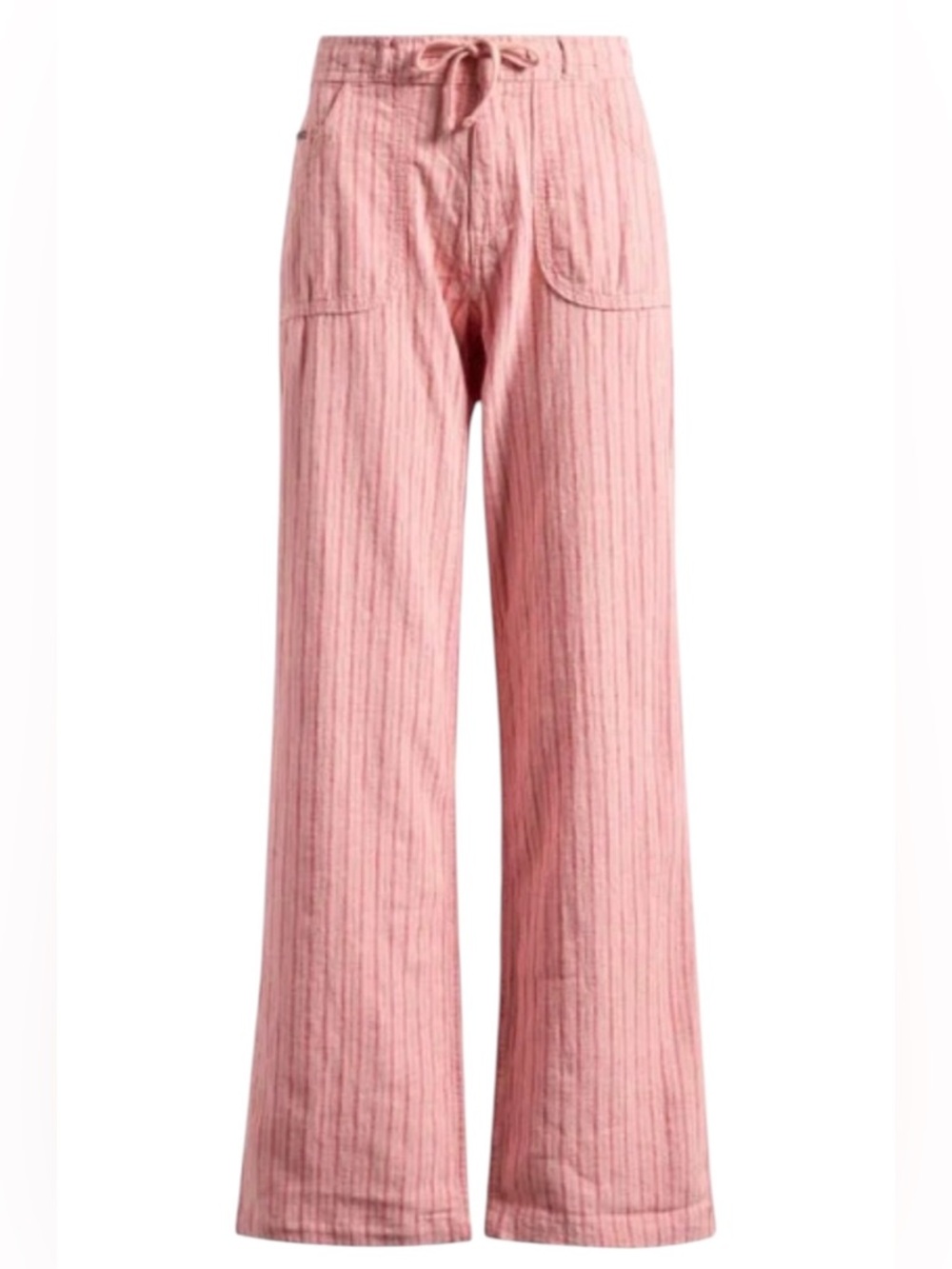 BDG Urban Outfitters Drawstring Wide Leg Linen & Cotton Blend Pant